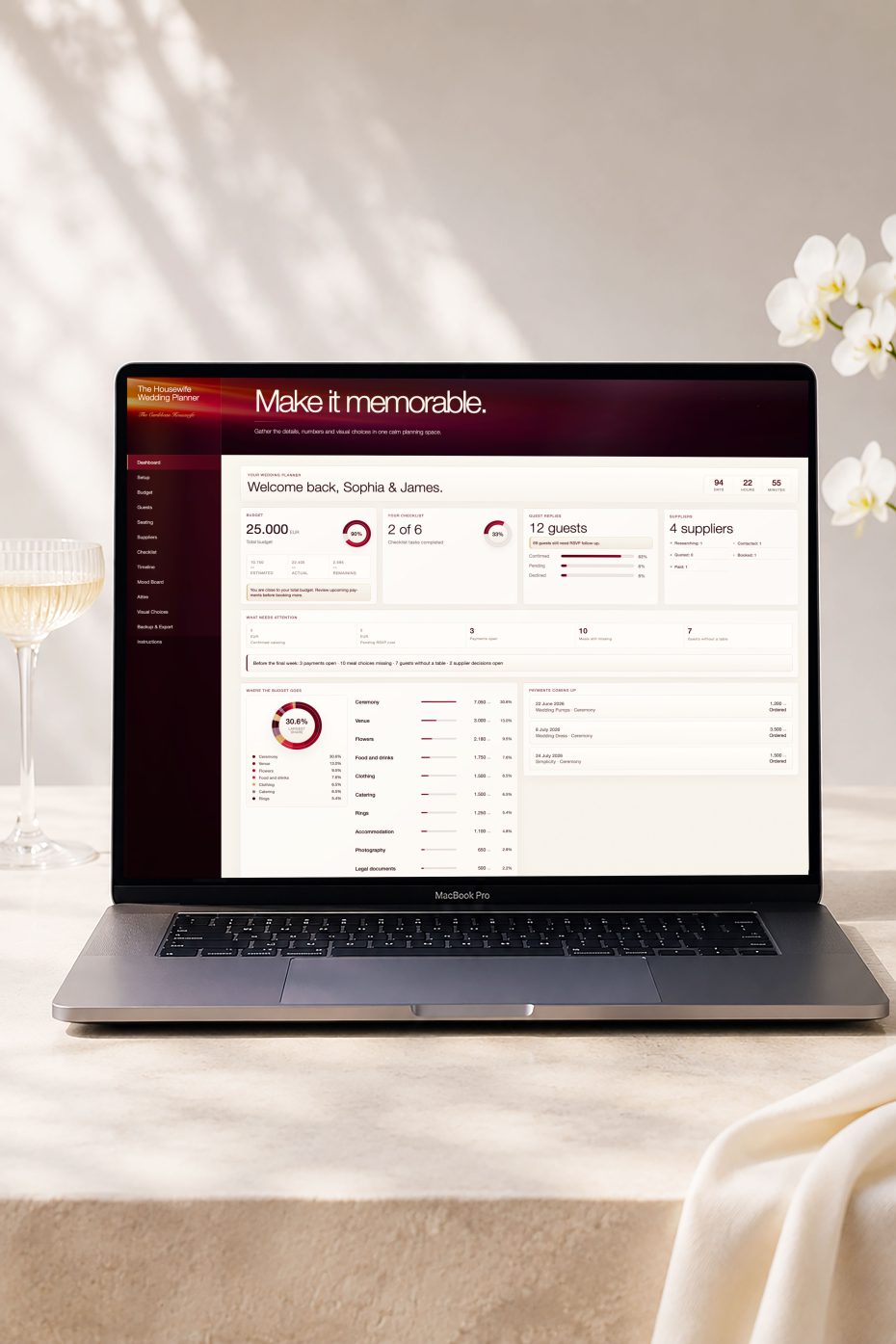 The Housewife Wedding Planner App